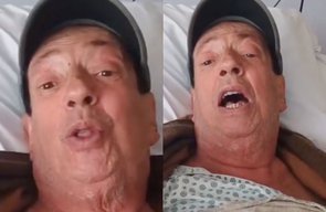 Marcos Oliveira, o Beiçola, deixa hospital no Rio de Janeiro após cirurgia