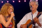 Perfis de Caetano e Bethânia compartilham ensaio com Shakira antes do megashow