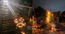 Ponte é incendiada por amigo de vítima após acidente com morte em Criciúma