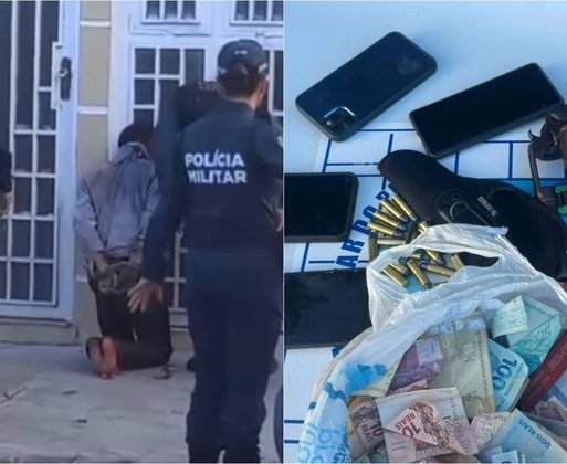 Assaltante é baleado e preso após trocar tiros com policiais em Piripiri