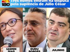 Filha de Wellington Dias lidera disputa pela suplência de Júlio César; Dudu e Julinho correm por fora (Foto: )