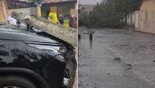Forte chuva com ventania provoca estragos e transtornos em Piracuruca