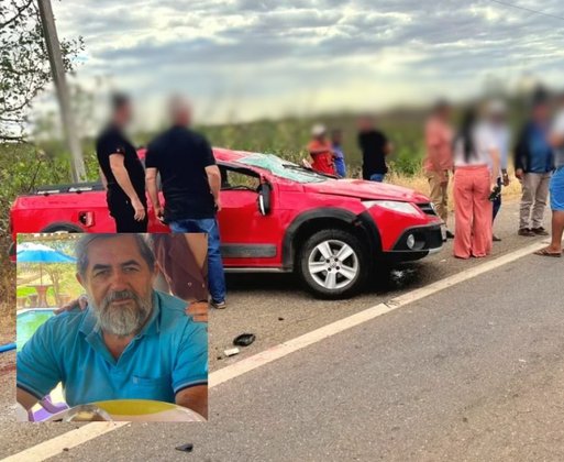 Idoso de 67 anos morre após capotamento na BR-407, no Sul do Piauí
