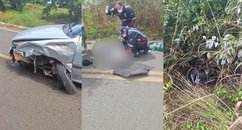Motociclista morre após acidente com carro na PI-236; vítima teve pé esmagado