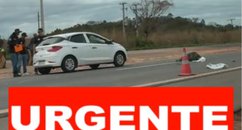 Acidente entre carro e bicicleta mata ciclista na BR-343, próximo ao posto da PRF