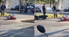 Colisão entre moto e carro deixa dois feridos na zona Leste de Teresina