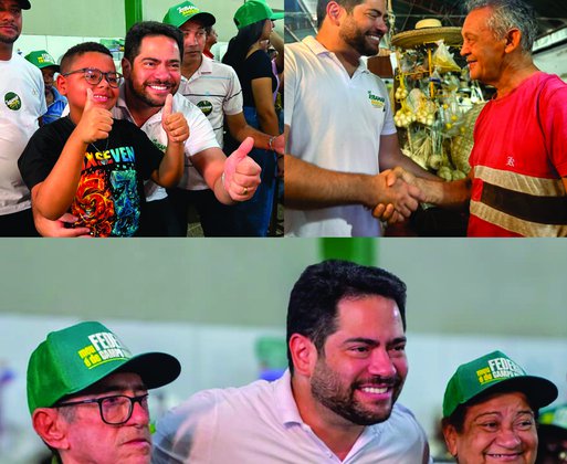 Dr. Ribamar Bandeira recebe carinho da população em aniversário no Mercado Público