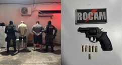 Dupla é detida com revólver após policiais ouvirem disparo na zona Sul de Teresina