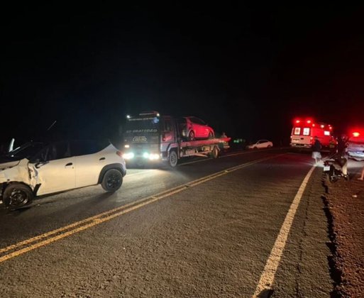 Grave acidente entre carro e moto deixa motociclista ferido na PI-245, entre Itainópolis e Vera Mendes