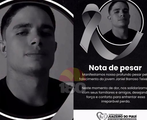 Jovem de 21 anos morre após nove dias internado por acidente de moto no Piauí