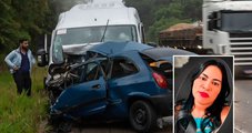 Professora de Rubim morre em acidente com van e carro na BR-116, em Minas Gerais