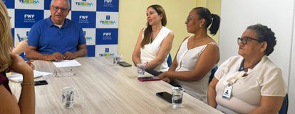 Vereadora Lucy resolve demandas da zona Norte com Kleber Montezuma na Fundação Wall Ferraz