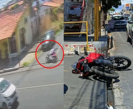 Vídeo registra momento em que casal é atropelado após assalto na zona Sul de Teresina