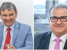 Wellington Dias e George Santoro, ministro dos transportes (Foto: )