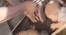 Bebê de 6 meses e mãe são resgatados de escombros do terremoto na Colômbia