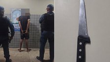 Homem é preso acusado de esfaquear padrasto durante discussão familiar em Batalha