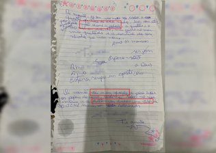 Mulher mantida em cárcere escreveu carta à mãe: "Não chame a polícia"