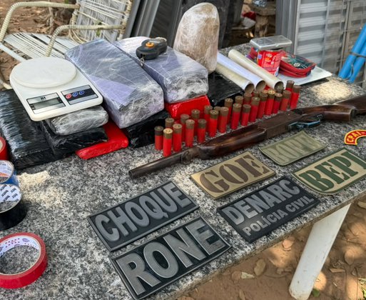 Operação conjunta entre Piauí e Maranhão apreende grande quantidade de drogas, armas e munições