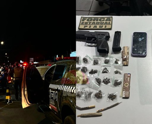 Operação Silêncio e Paz autua quatro proprietários e apreende arma e drogas em Teresina