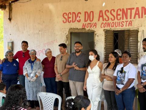 Programa Saúde na Comunidade leva atendimentos e ações de prevenção à população da localidade Nova Conquista
