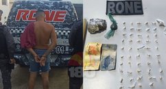 Suspeito é preso com 49 invólucros de crack durante ação policial em Teresina