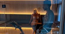 Vini Jr. posa com Virginia em sauna de mansão na Espanha; veja foto