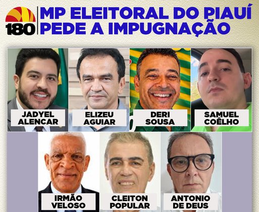 Confira os sete candidatos que tiveram pedidos de impugnação apresentados pelo MP Eleitoral no Piauí