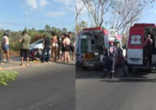 Idosa morre após ser arremessada de motocicleta na RN-117, em Mossoró