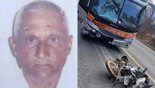 Idoso de 72 anos morre após acidente envolvendo ônibus e motocicleta na BR-135, em Corrente