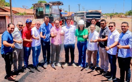 José de Freitas retoma obra da Avenida Gerardo Linhares e inicia asfaltamento da via