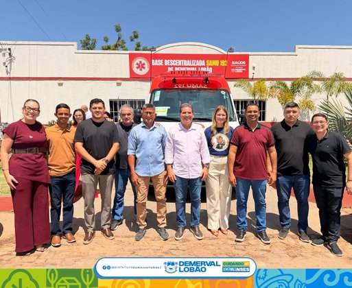 Nova ambulância do SAMU reforça atendimento de urgência e emergência em Demerval Lobão