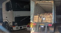 PM recupera carga de café avaliada em R$ 1,1 milhão e prende três suspeitos na divisa entre PI e PE