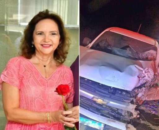 Primeira-dama de Floriano sofre ferimentos em grave acidente que matou motociclista no Piauí